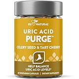 Eu Natural Purge Uric Acid Flush - Eat & Drink What You Want - Uric Acid Support for Joints & Mobility with Celery Seed, Tart Cherry & Chanca Piedra - 60 Vegetarian Capsules