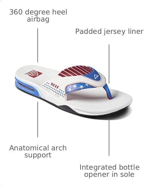 REEF Mens Sandals, Fanning, 1776, 4 - image 3