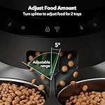 PETLIBRO Automatic Cat Feeder for 2 Cats, 5G WiFi Cat Food Dispenser with APP Remote Feeding, 5L Timed Automatic Dog Feeder, 1-10 Meals/Day, 10s Meal Call, Dual Trays Pet Feeder for Cat, Dog - Image 5