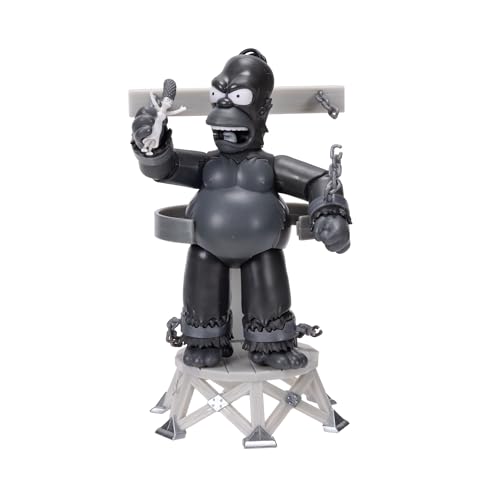 The Simpsons - Licence Officielle - Jakks Pacific - Figurine Homer Premium 12,7 cm avec Mini Marge - Personnage Articulé Collection Série TV - Détail...