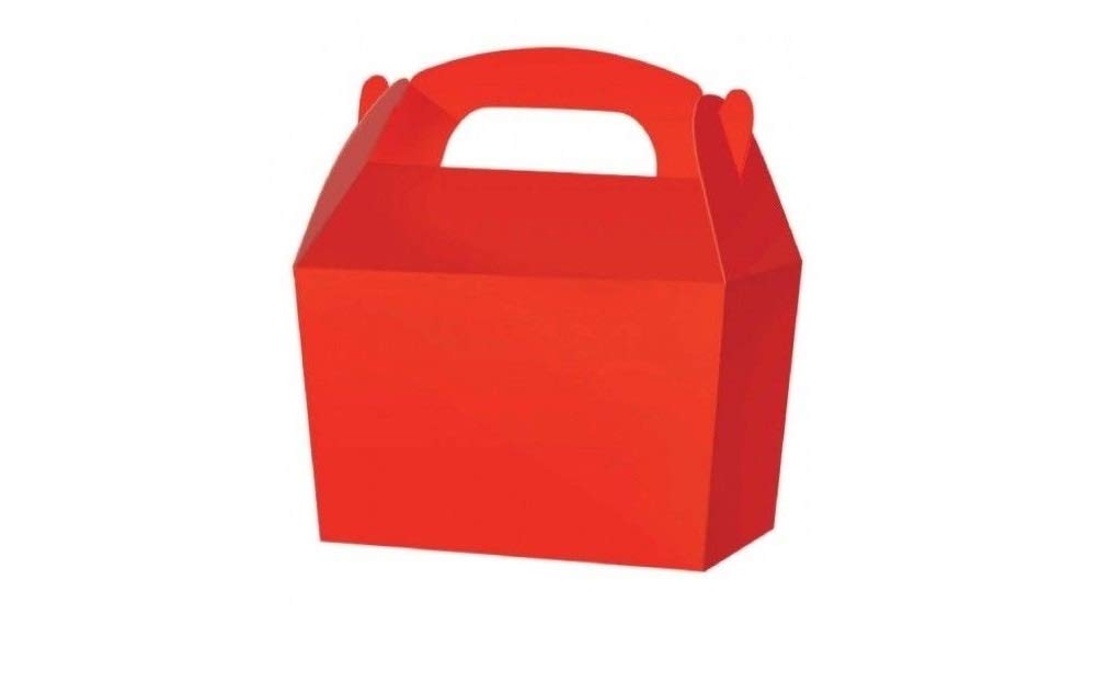 Playwrite Treat Boxes - Wedding Favour Cupcake Gift Party Box - Choose From 13 Colours (8, Red)