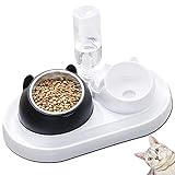 👍【STABIL UND NICHT LEICHT ZU SCHIEBEN】:Die rutschfeste katzenschüssel hat einen blütenförmigen Boden, der stabil und nicht leicht zu schieben ist,wodurch wirksam verhindert werden kann,dass die Katzenfutterschale beim Fressen des Haustieres hin und her zittert. Durch das spezielle Design des Wasserauslasses wird automatisch Wasser gespeichert und der Wasserstand effektiv gesteuert. Ob Sie zu Hause sind oder nicht, Haustiere können sauberes und sanitäres Wasser trinken.