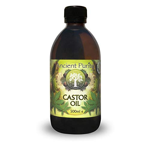 CASTOR OIL - 500ML - Improves circulation GLASS BOTTLE, 500 ml (Pack of 1)