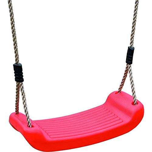 Schaukelsitz/Schaukelbrett aus witterungsbeständigem Kunststoff, Farbe: rot