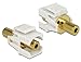 Produktbild DeLOCK 86336 Adapter Cable  Adapter für Kabel (3.5 mm, 3.5 mm, weiblich/weiblich, Gold, Weiß, Gold, Polybag)