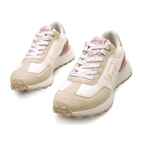 Mtng Para Mujer. 60838 Zapatillas Zinc Blanco (37), Plano, Cordones, Casual - 2