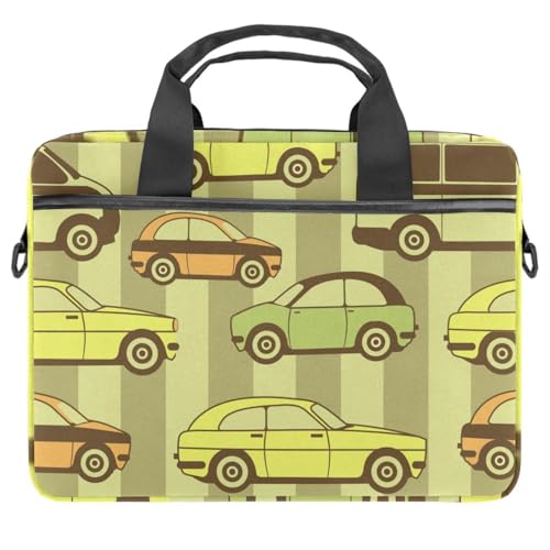 Sac ordinateur portable 13-14.5 pouces à motif bus multicolore