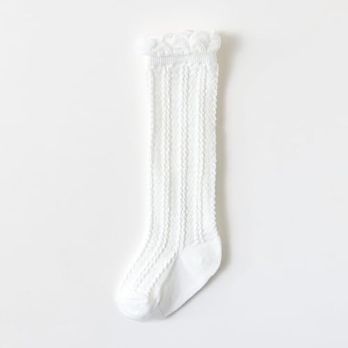 Toptim 4 Pairs Baby Toddlers Cable Knit Knee High Socks for Boy and Girls (Gray,White,Yellow,Navy Blue, 0-12 Months) - Thumbnail 4