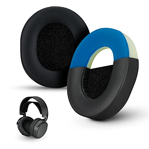 Coussinets de jeu améliorés pour Steelseries Arctis, gel amélioré et mousse à mémoire de forme pour plus de confort et de refroidissement, Pro & Prime, par Brainwavz (Noir) Cover