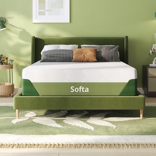 Image of Softa 12 inch Full Cooling Gel Memory Foam Mattress, Viscose from Bamboo, Medium Firm, Certi-PUR & Oeko-TEX Certified, 10-Year Warranty, Green Tea Support Foam, Washable, Mattress in a Box