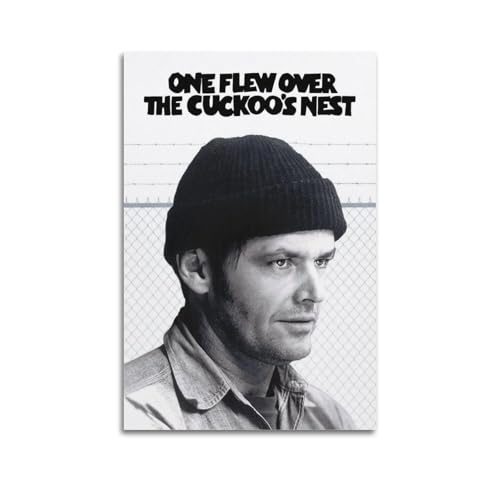 SDFUIJXCV One Flew Over The Cuckoo's Nest - Póster decorativo de la película One Flew Over The Cuckoo's Nest, 20 x 30 cm
