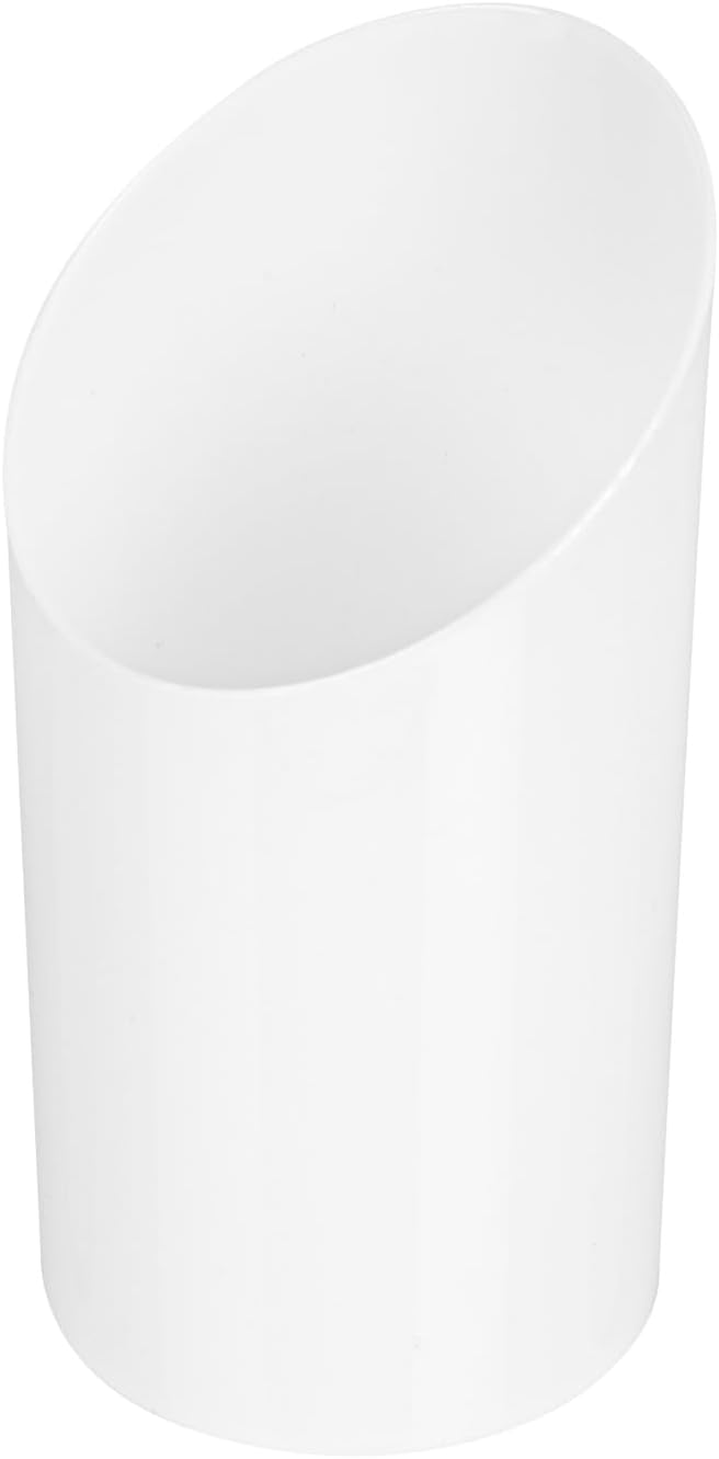 Restaurantware 3 Ounce Shot Glasses 100 Round Incline Cups - With White Finish Disposable Plastic Shot Glasses For Serving Samples At Wedding Banquets And Catered Events