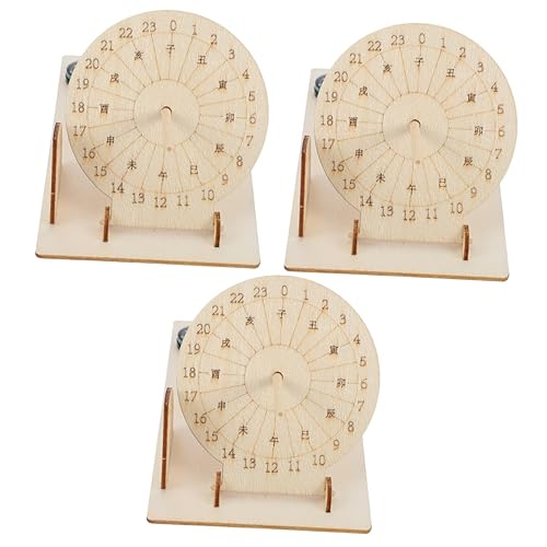 Reloj de sol de madera juguete didáctico diy experimentos científicos de ciencias 2