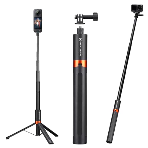 Perche selfie invisible 168 cm pour éliminer les vibrations et cadrer de grands angles en voyage