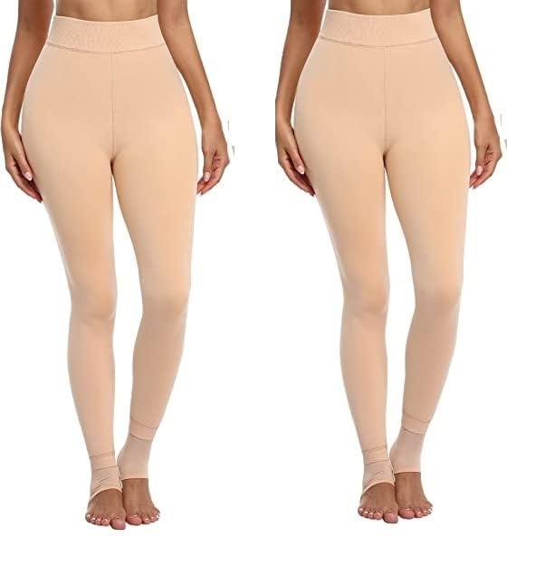 Image of Brachy Women's Winter Thermal Hot Fur Velvet Skinny Fit Jegging, Stretchable High Waist Leggings Without Socks | Footless Skinny Fit Winter (BCA WINTERCUTLEGZ1-P)