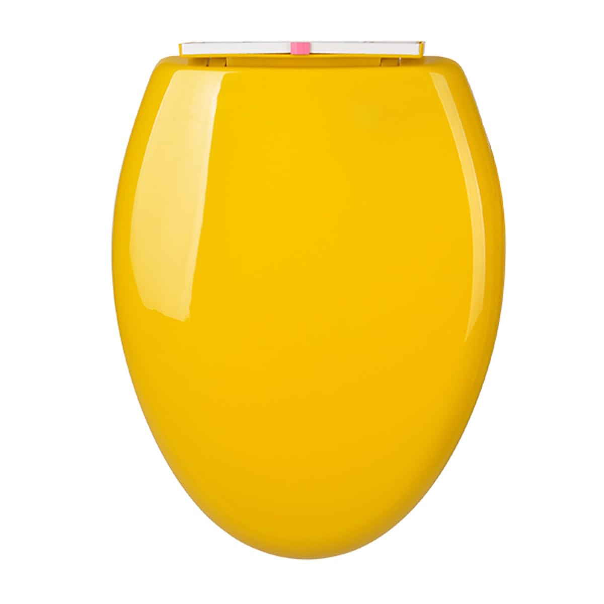 Siège de toilette allongé au design de type V et finitions épurées
