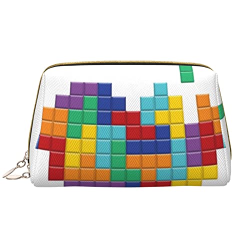 Trousse de maquillage en cuir blanc KOOLR sac cosmétique cœur fille