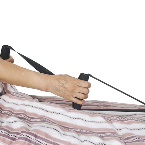 Bed-Ladder-Assist-with-4-Handles-Bed-Rails-Pull-Up-Assist-Device-Sit-Up-Helper-Adjustable-Rope-Assistive-Bedside-Strap-Lifting-Aid-for-Elderly-Injury-Patient-Disabled-Pregnant-Black