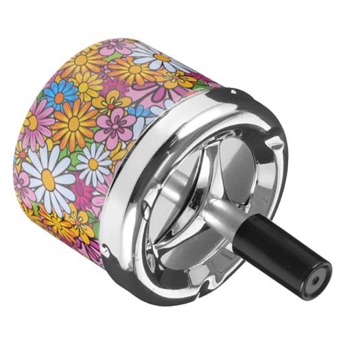 iplusmile Portacenere Rotante Automatico Con Coperchio Per Esterno E Design Innovativo Per Fumatori Contenitore Rotondo Per Souvenir Elegante E Pratico Per Casa E Viaggi