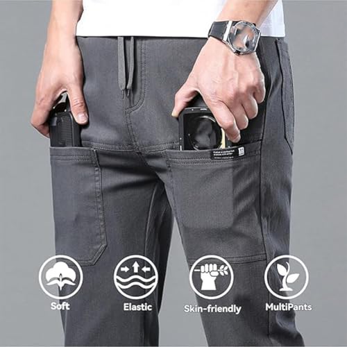 MenComfy Cargo Pants Stretch, Multipants - High Stretchs Multi-Pocket Durable Cargo Pants, Silm Fit Stretch Pant for Men4