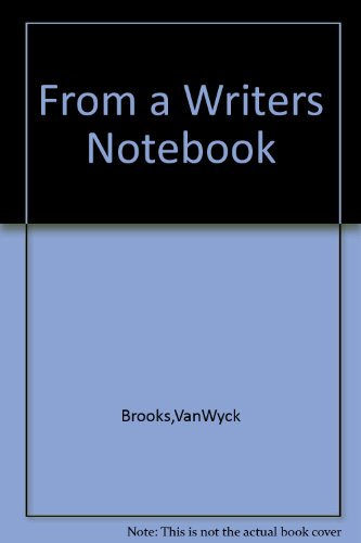 From a Writer's Notebook B000SHO2FO Book Cover
