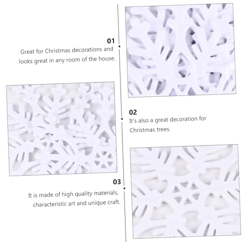 OKUMEYR 12 Unidades flocos de neve grandes DIY decoração de tema de neve DIY floco de neve pendurado