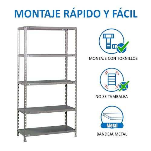 Estantería de almacenaje con tornillos SimonRack de 2000x1100x400 mm y 5 estantes 7