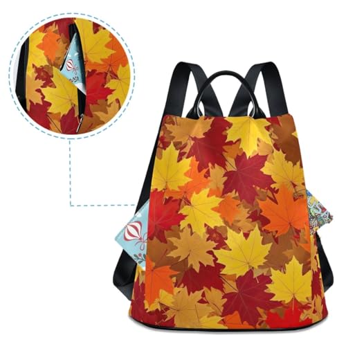 Sac à dos feuilles d'érable rouge : l'accessoire idéal de camping et randonnée - 4