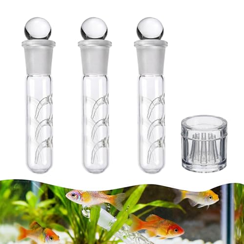 4 Stück Planarienfalle, Klarglas Planaria Falle, 3 Loch Glas Planaria Trap und 8 Loch Glasfallen, Geeignet für Aquarien und Fischbecken (3×3 Löcher + 1×8 Löcher)