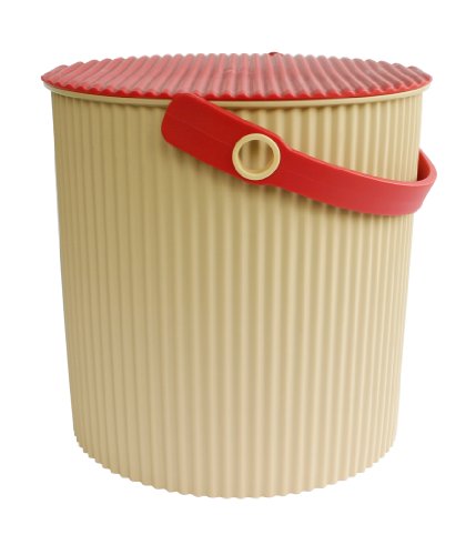 Omnioutil Storage Bucket & Lid Medium Coffee Red