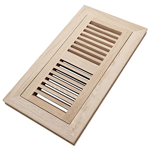 Oak Floor Register 4x10 flush mount