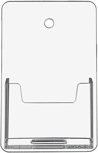 Marketing Holders Paquete de 2 portatarjetas de visita para montaje en pared para tarjetas verticales de citas de 2 x 3.5 pulgadas, accesorios para