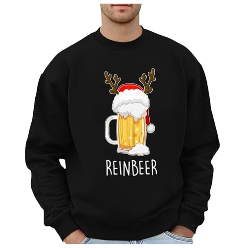 Bier Weihnachtspullover 28 Cexiakong Weihnachtspullover Herren Lang Ärmel Kuschelpullover...