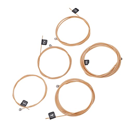 Cordas de Baixo de Aço Inoxidável de 5 Cordas, Conjunto de Substituição de Baixo Elétrico de 5 Corda