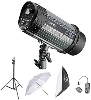 Neewer 300W Studio Strobe Flash Photography Lighting Kit:(1)Monolight,(1)6.5 Feet Light Stand,(1)Softbox,(1)RT-16 Wireless Trigger