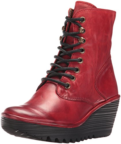 Rangers FLY London Ygot bottines lacets cuir noir pour femme