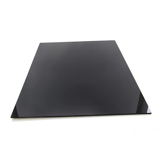 Miniatura 9 de Fielect lámina de plexiglás acrílico, plástico, panel rectangular, para carteles y manualidades, A4 2 mm, color negro.
