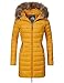 Produktbild Marikoo Damen Winter-Mantel Steppmantel Rose Gelb Gr. S