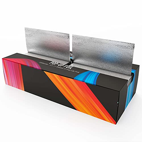 Creative Foil - Silver Shine Pop Up Hair Foil, Aluminum Foil Sheets, Hair Foils For Highlighting - 1000 Foil Sheets by Concentrics