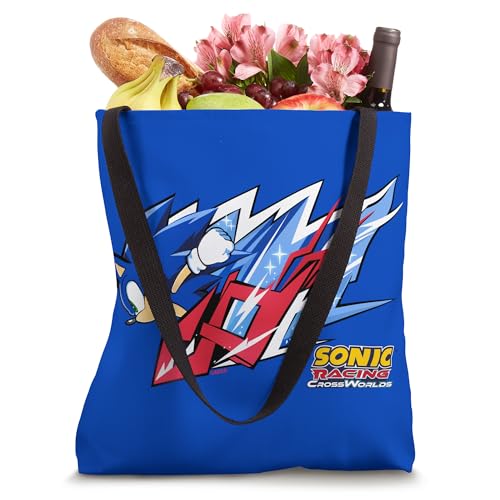 Bolso tote con calcomanía de Sonic Racing CrossWorlds miniatura 4