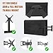 Outdoor TV Cover 30 to 32 inch, Waterproof TV Cover for Outside with Full Zipper, Heavy Duty 600D Oxford 4 Season Protectors for Outside Flat Screen Television with Mounts and Stands for 30 to 32 inch