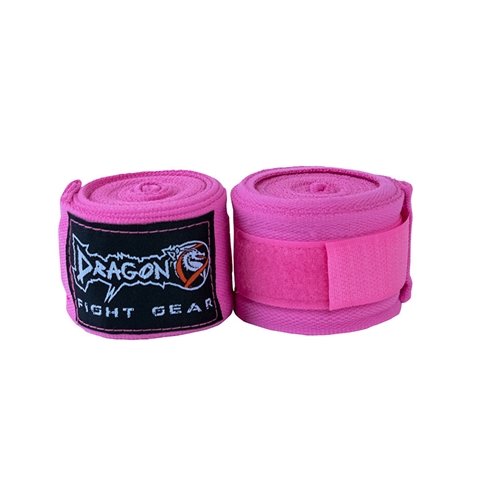 Dragon Do Elastic Professional Handwraps for Boxing Kickboxing Muay Thai MMA, Mexican (Pair) (Pink, 200    5 mt)