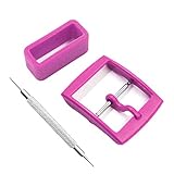 Ce passant de montre est fabriqué en silicone naturel et peut être facilement interchangé en le faisant glisser le long du bracelet.