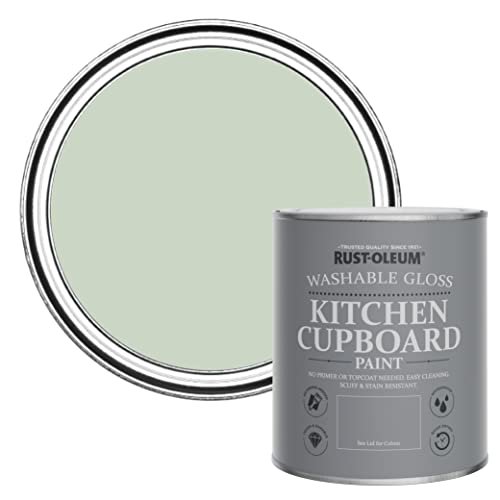 Rust-Oleum Green Kitchen Cupboard Paint in Gloss Finish - Laurel Green 750ml