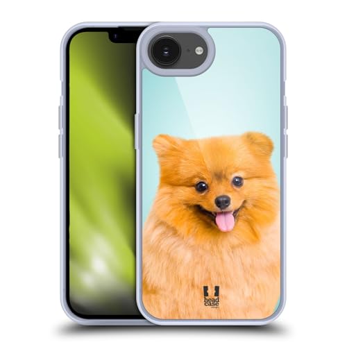 Head Case Designs Pomeranian Dog Popular Dog Breeds Gel Case [Military Grade Protection] Compatible with Apple iPhone 16e and Compatible with MagSafe