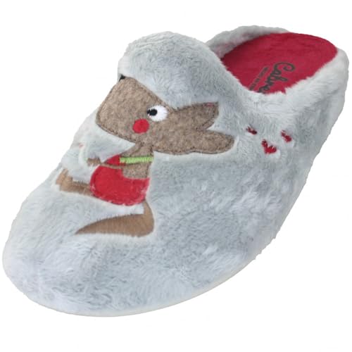 Chaussons loup fleur Cabrera 3146 pour des soirées cocooning au chaud