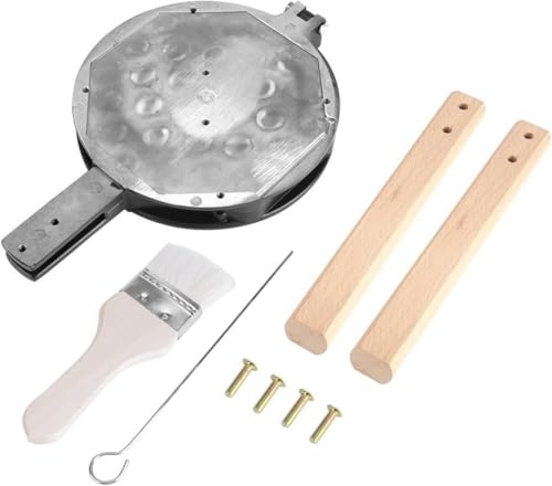 AZIEBAY ワッフルメーカー エッグバブル ベーキングパン 家庭用・業務用|固定ブラケット付き テフロン加工|DIYギフトにも最適|キッチンで手軽にワッフル作りが楽しめる