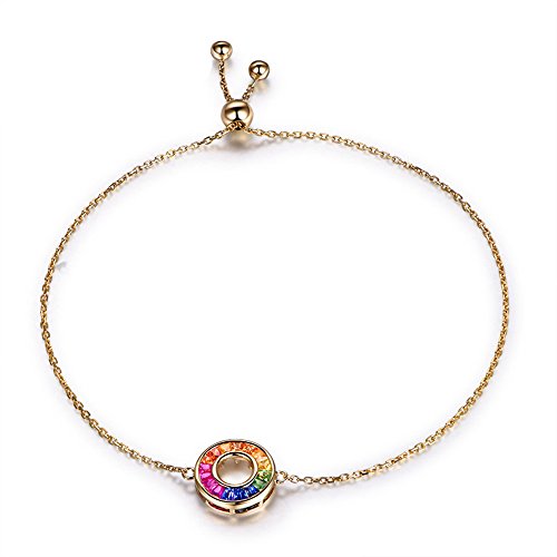 Ruby Sapphire Tsavorite Cuff Bracelet Bangle 14K Yellow Gold Natural Genuine Gemstone Birthstone Rainbow #TOP11