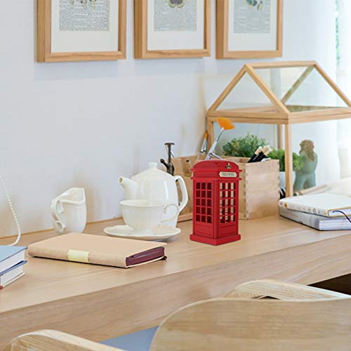 CLISPEED Cabine Telefônica Cofrinho Vintage Londres Rua Moeda Banco Dinheiro Economizando Pote Ornam