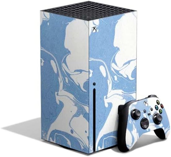 Skinit Decal Gaming Skin Compatible with Xbox Series X Bundle - Blue Marble Design